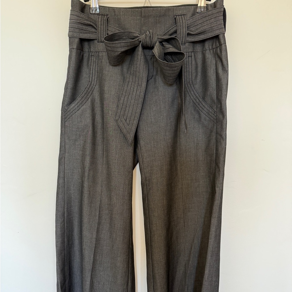 Sophisticated Gray Wide-Leg Women's Pants